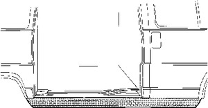 Порог кузова VAN WEZEL 1745110