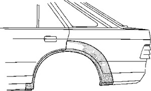 Арка крыла VAN WEZEL 1844147