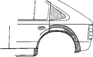 Заднее крыло VAN WEZEL 2752148