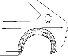 Арка крыла VAN WEZEL 4912146