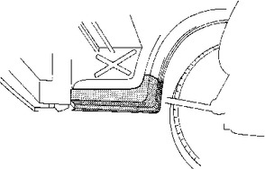 Порог кузова VAN WEZEL 5858302