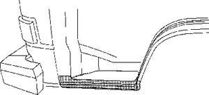 Порог кузова VAN WEZEL 5870101