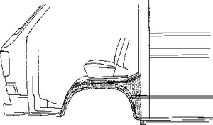 Арка крыла VAN WEZEL 5870156