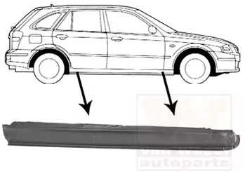 Порог кузова VAN WEZEL 2732104