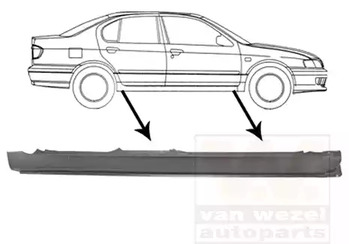 Порог кузова VAN WEZEL 3348104