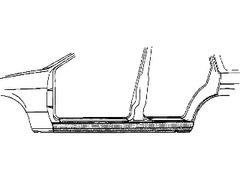 Порог кузова VAN WEZEL 7620103