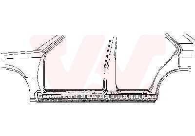 Накладка порога VAN WEZEL 3760103