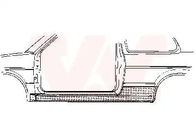 Накладка порога VAN WEZEL 5812103