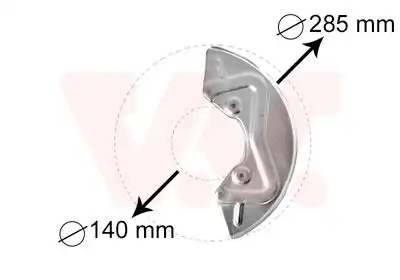 Кожух тормозного диска VAN WEZEL 5826371