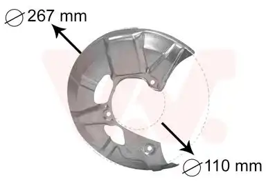 5830372 VAN WEZEL Кожух тормозного диска