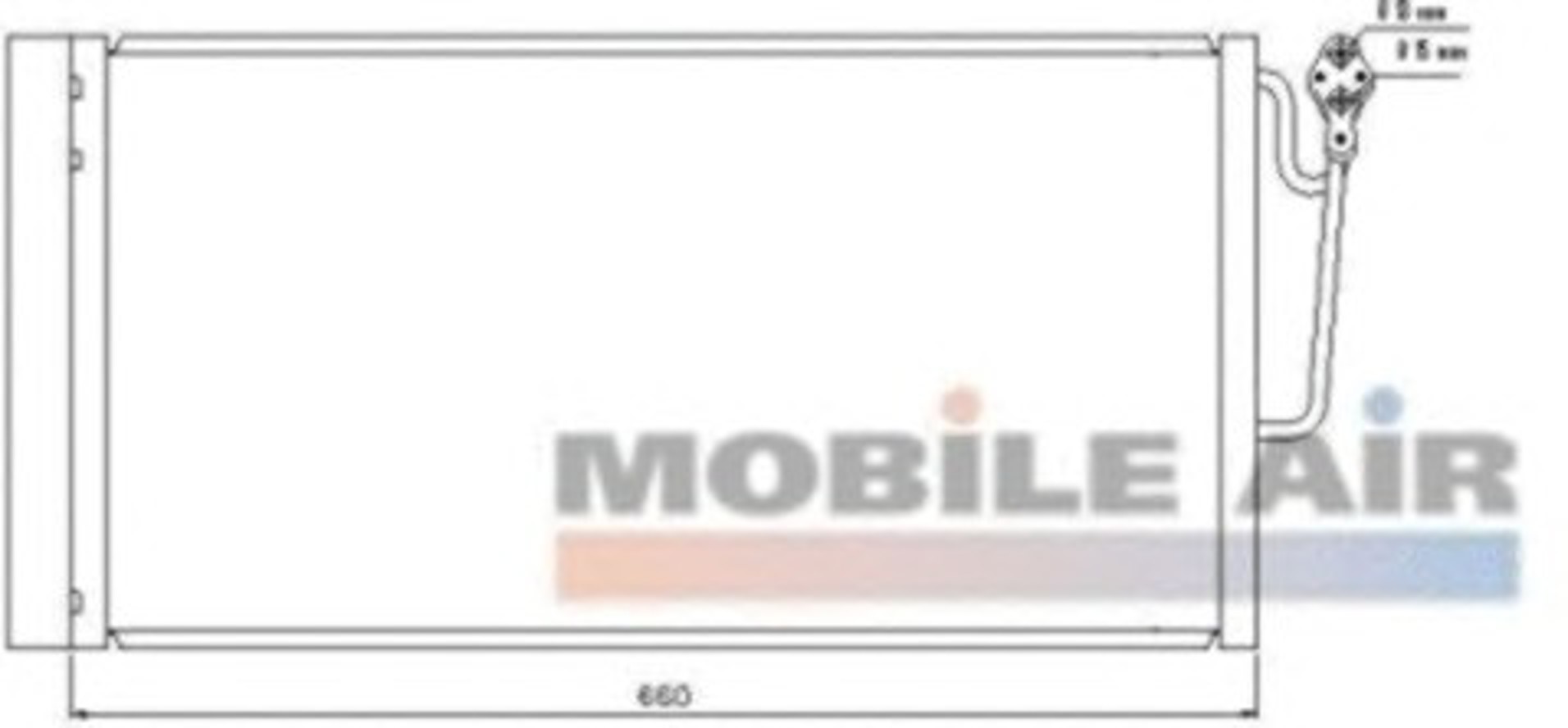 Радиатор кондиционера VAN WEZEL 06005363