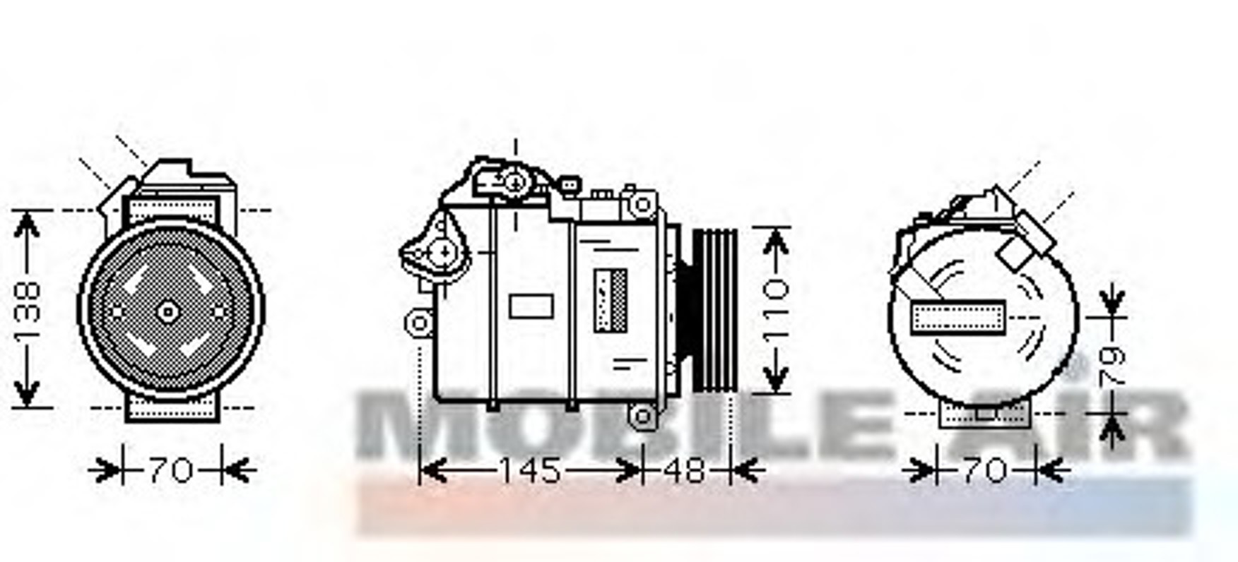 Компрессор кондиционера VAN WEZEL 0600K317