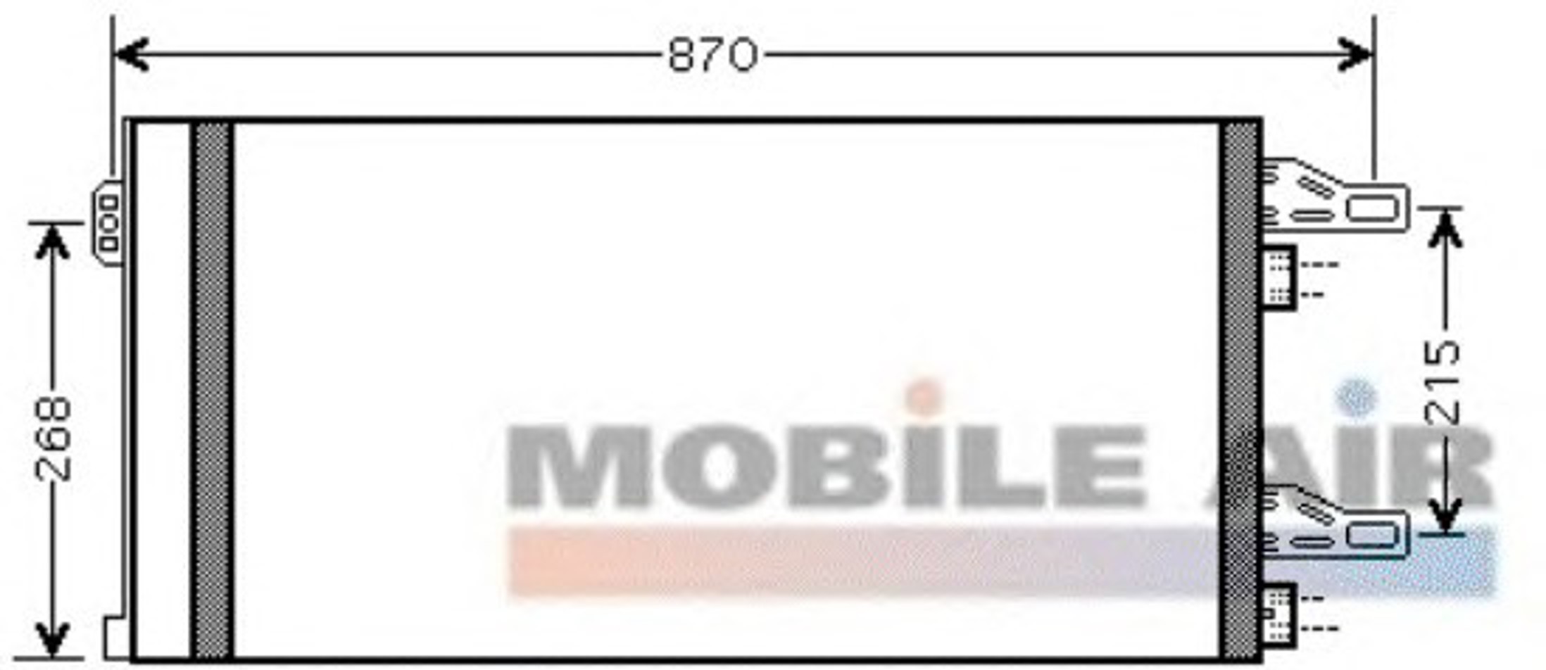 Конденсатор кондиционер VAN WEZEL 09005246