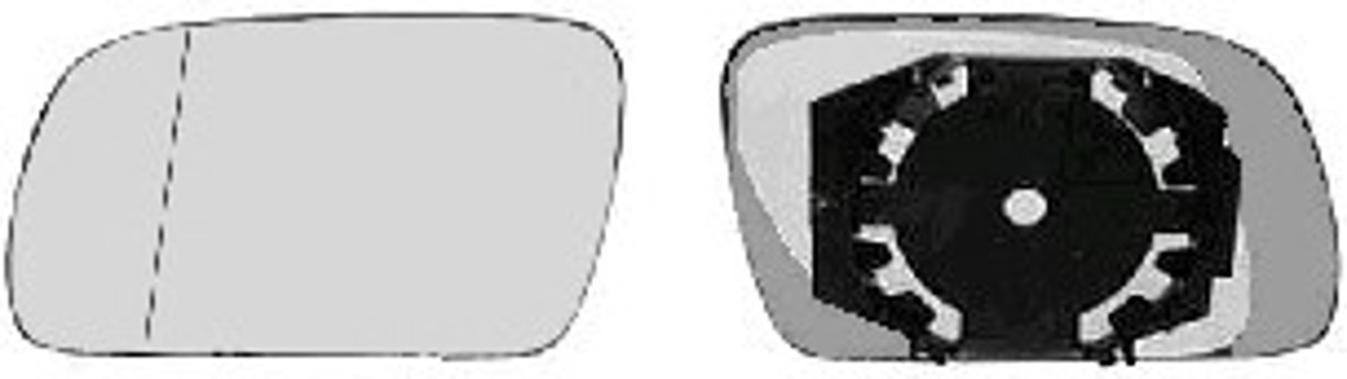 Стекло зеркала VAN WEZEL 0955832