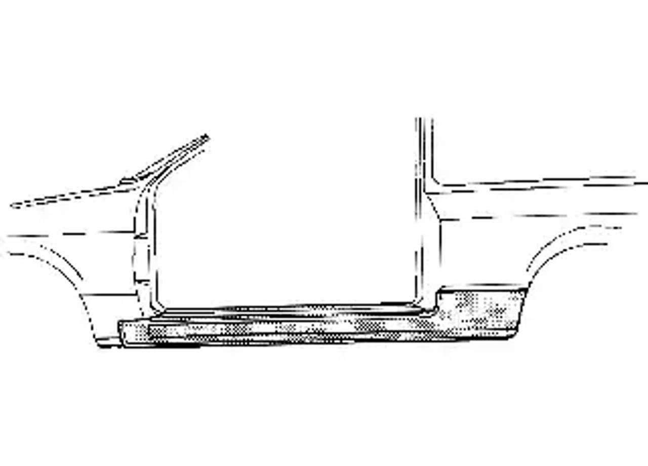 Порог кузова VAN WEZEL 1837102