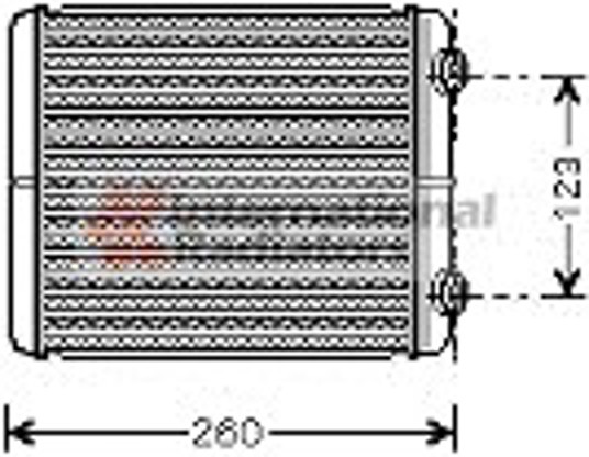 Радиатор отопителя VAN WEZEL 43006344