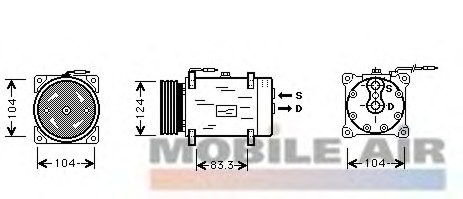 Компрессор кондиционера VAN WEZEL 4300K038