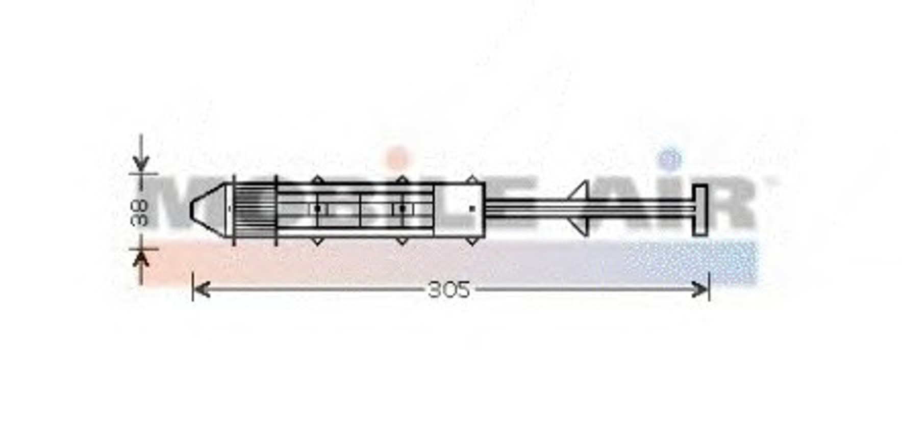 Осушитель кондиционер VAN WEZEL 5800D075