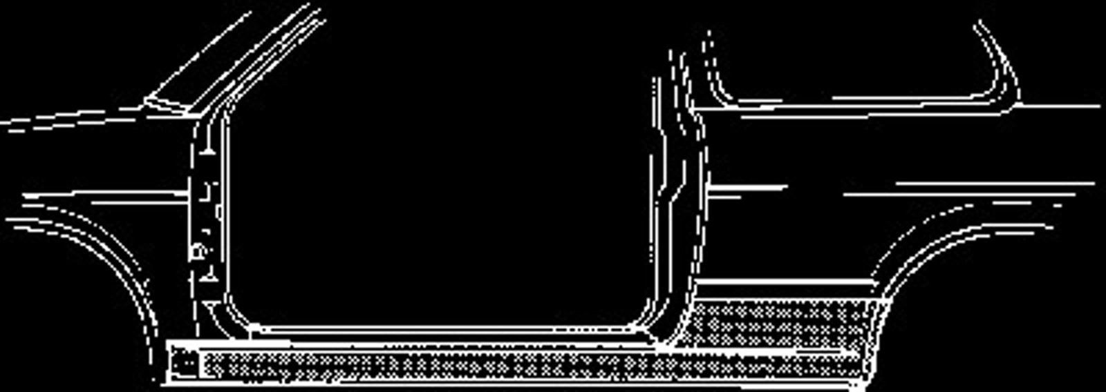 Порог кузова VAN WEZEL 5824101