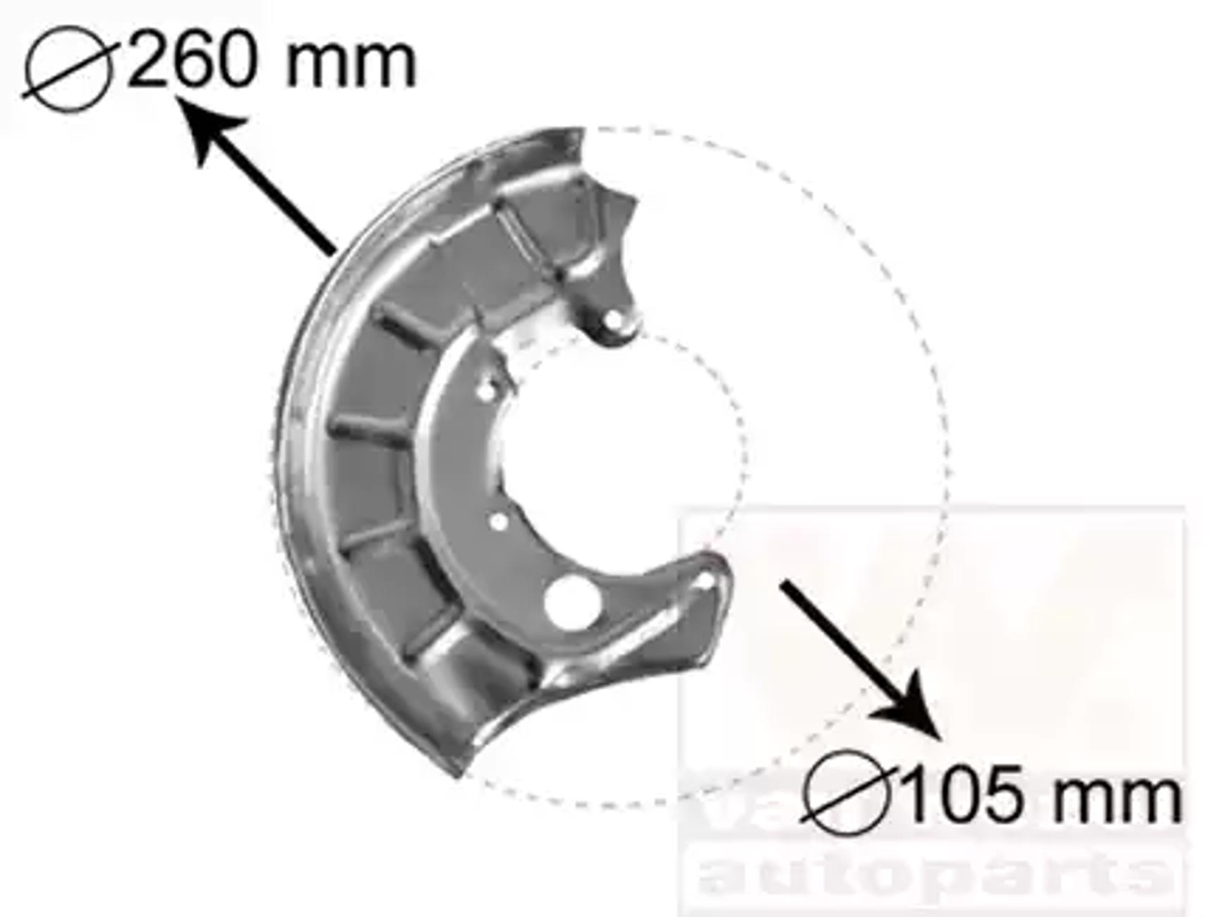 Кожух тормозного диска VAN WEZEL 5880372