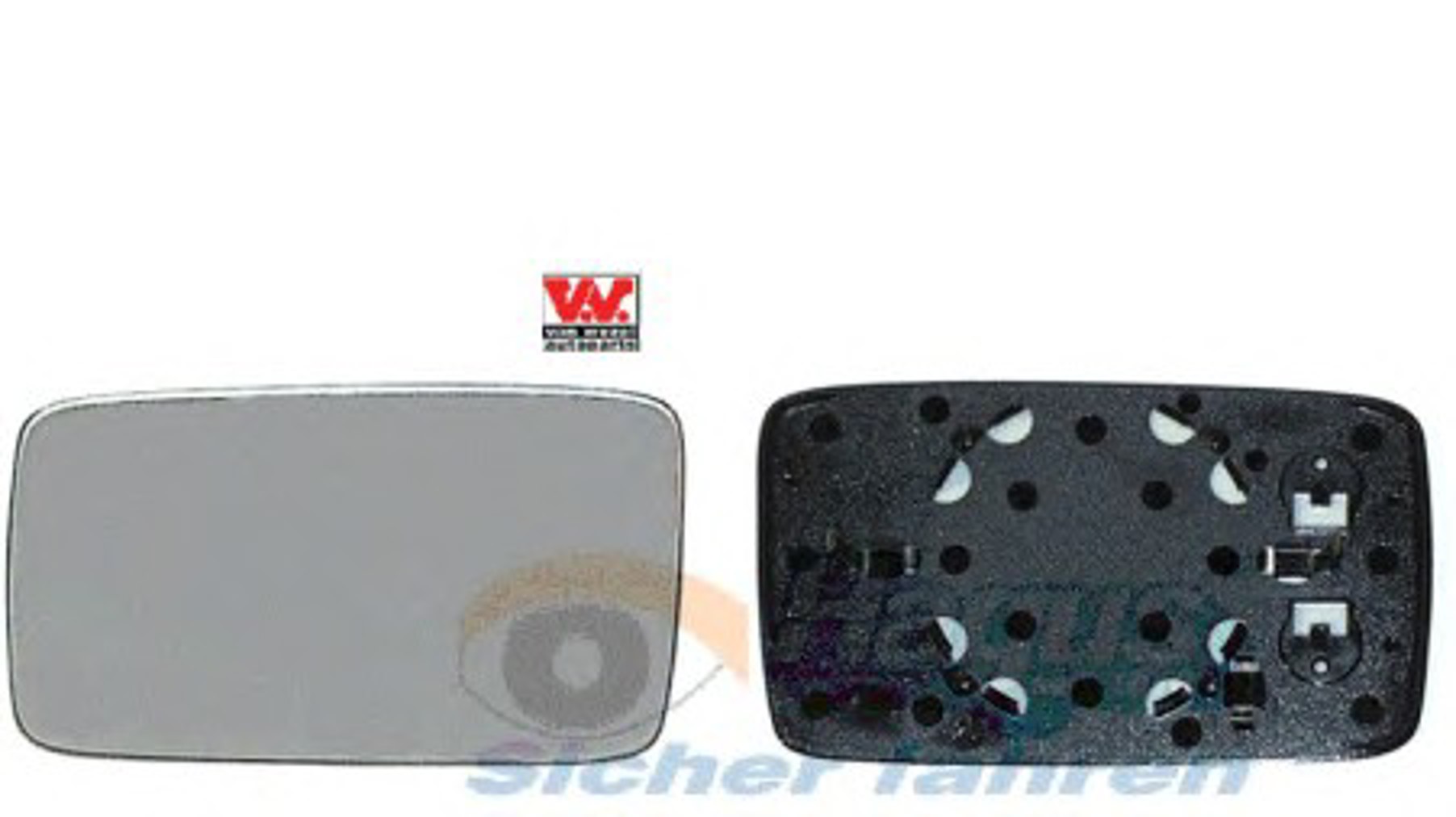 Стекло зеркала VAN WEZEL 5880833
