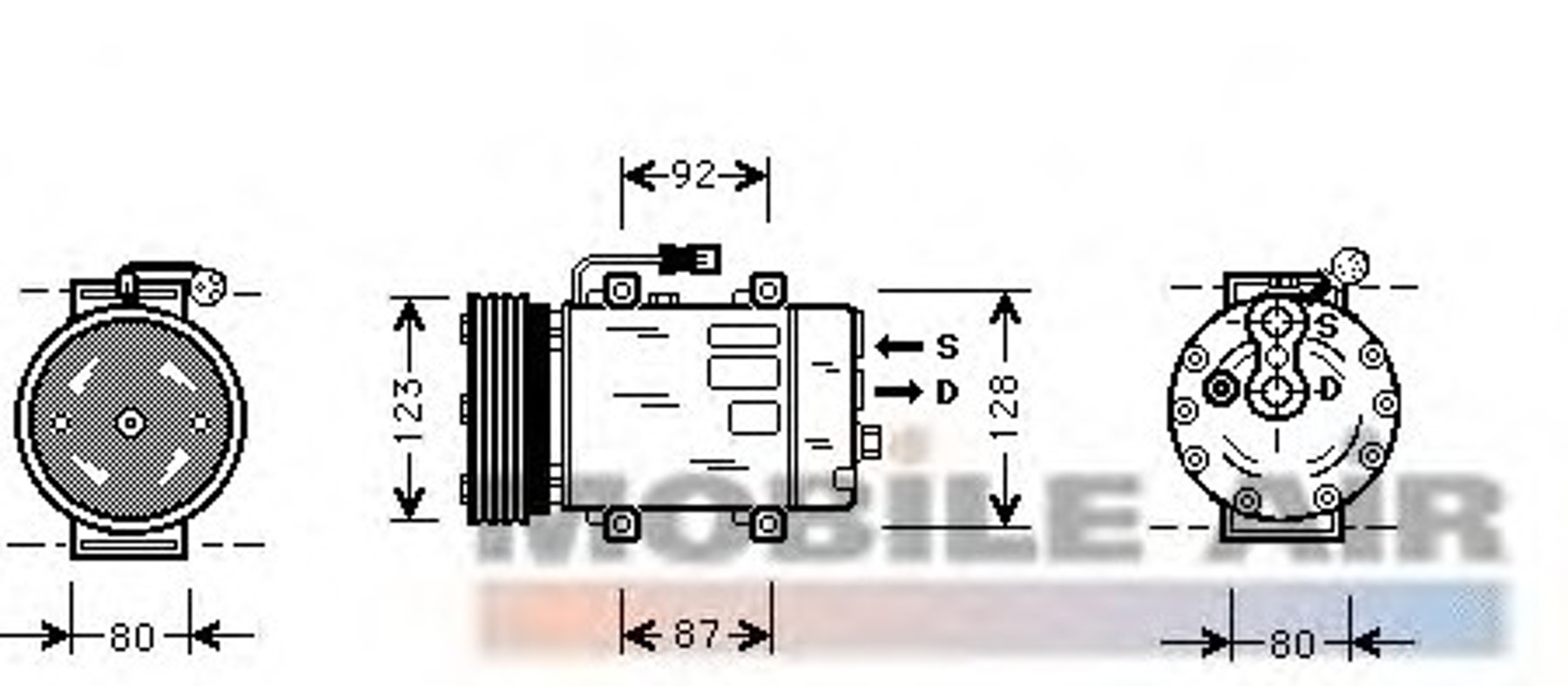 Компрессор кондиционера VAN WEZEL 5900K101