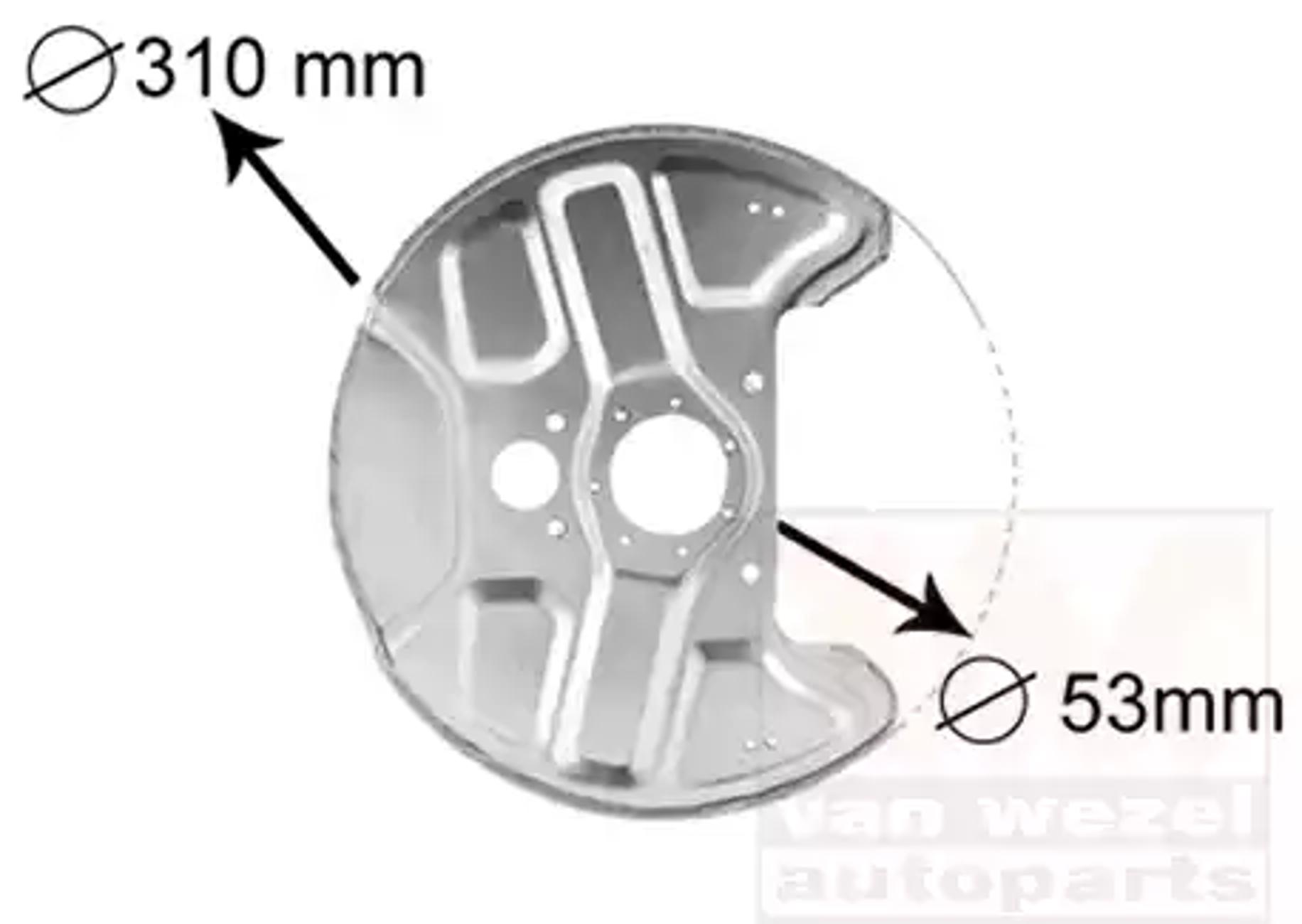 Кожух тормозного диска VAN WEZEL 5994372