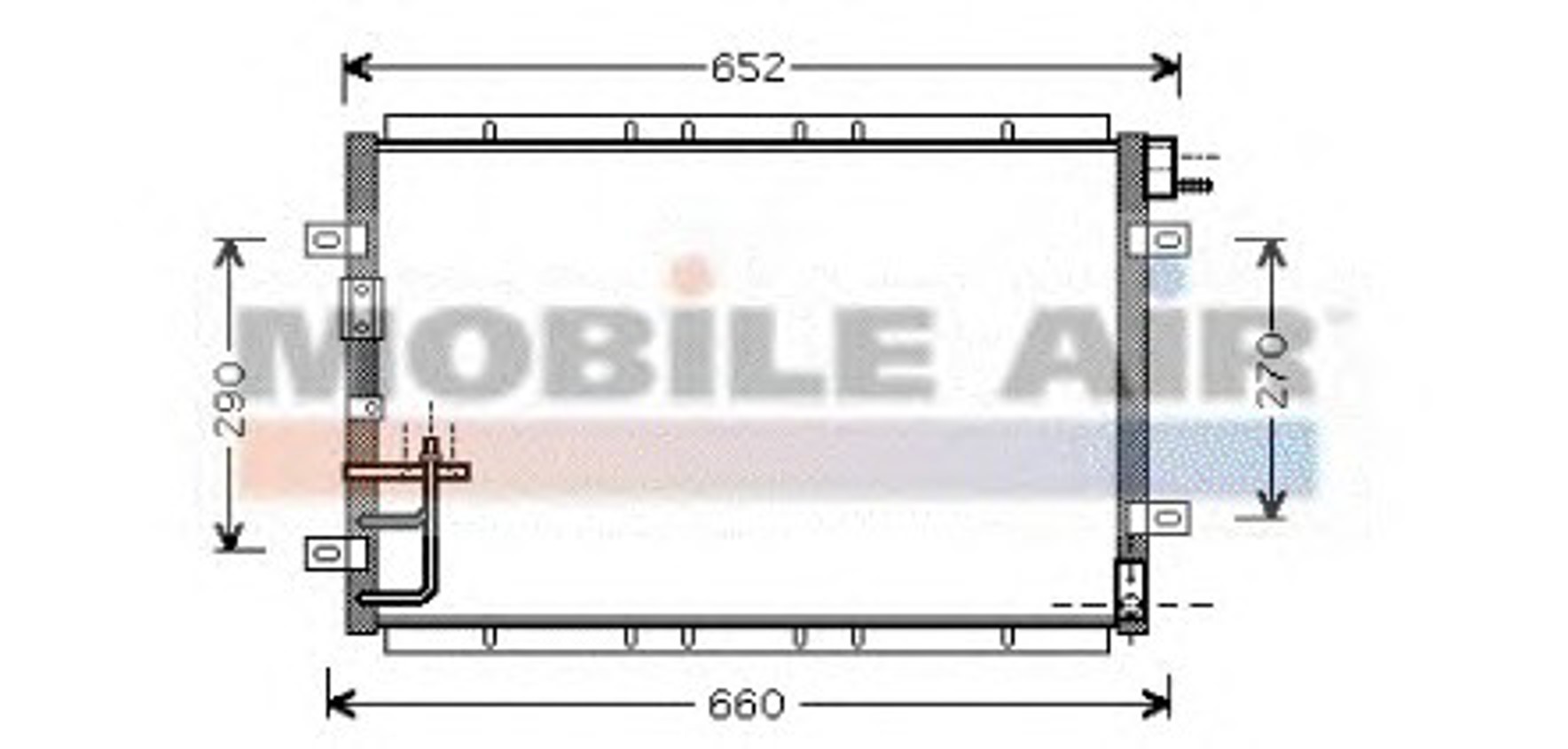 Конденсатор кондиционер VAN WEZEL 83005030