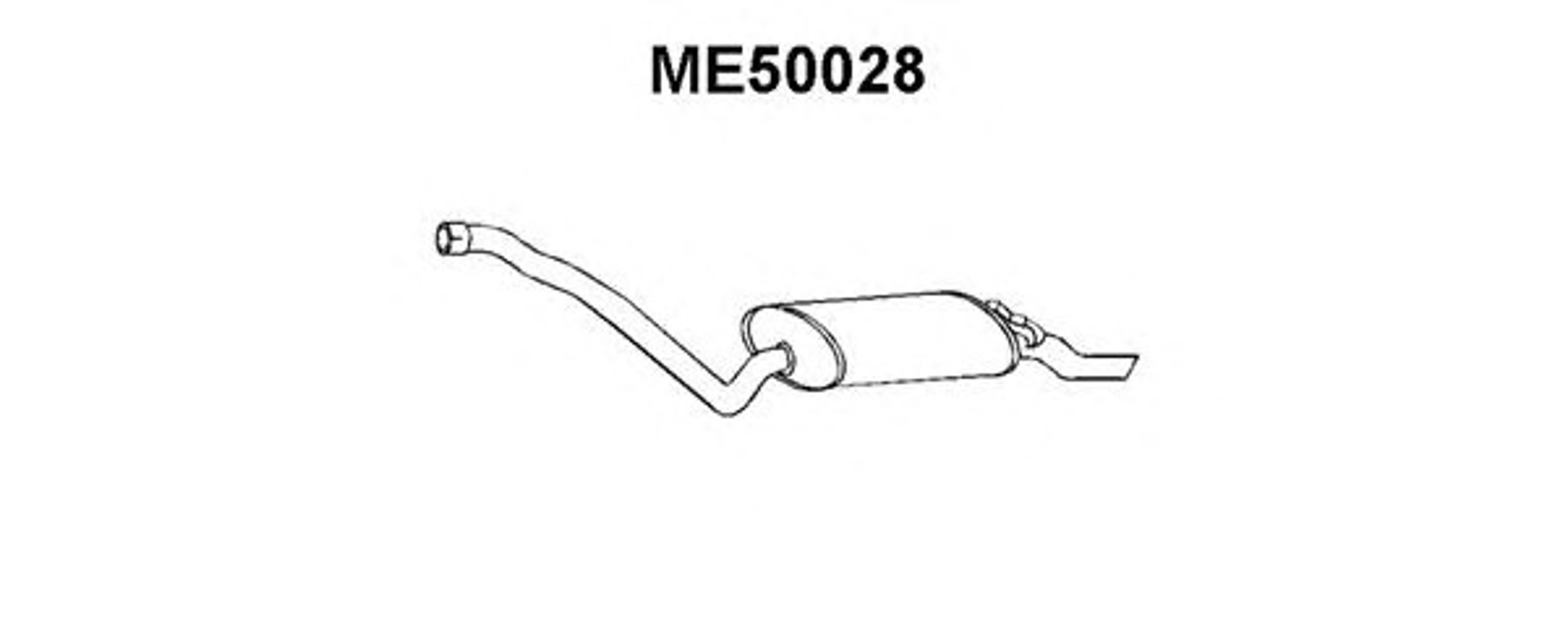 Глушитель выхлопных газов конечный VENEPORTE ME50028