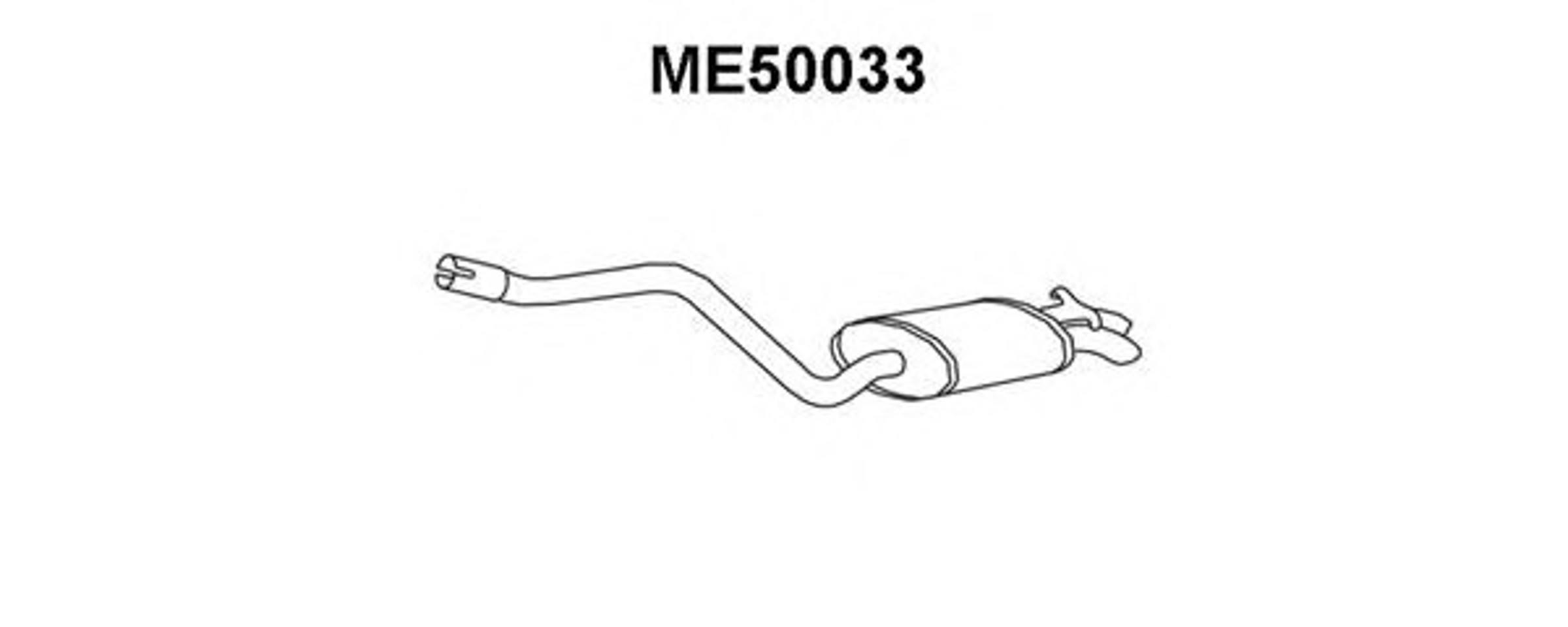 Глушитель выхлопных газов конечный VENEPORTE ME50033