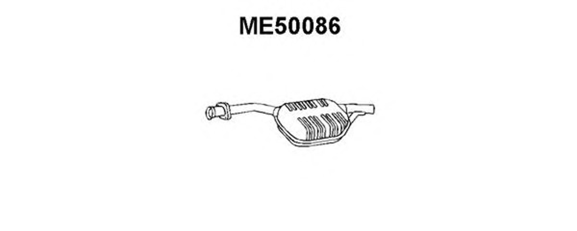 Средний глушитель выхлопных газов VENEPORTE ME50086
