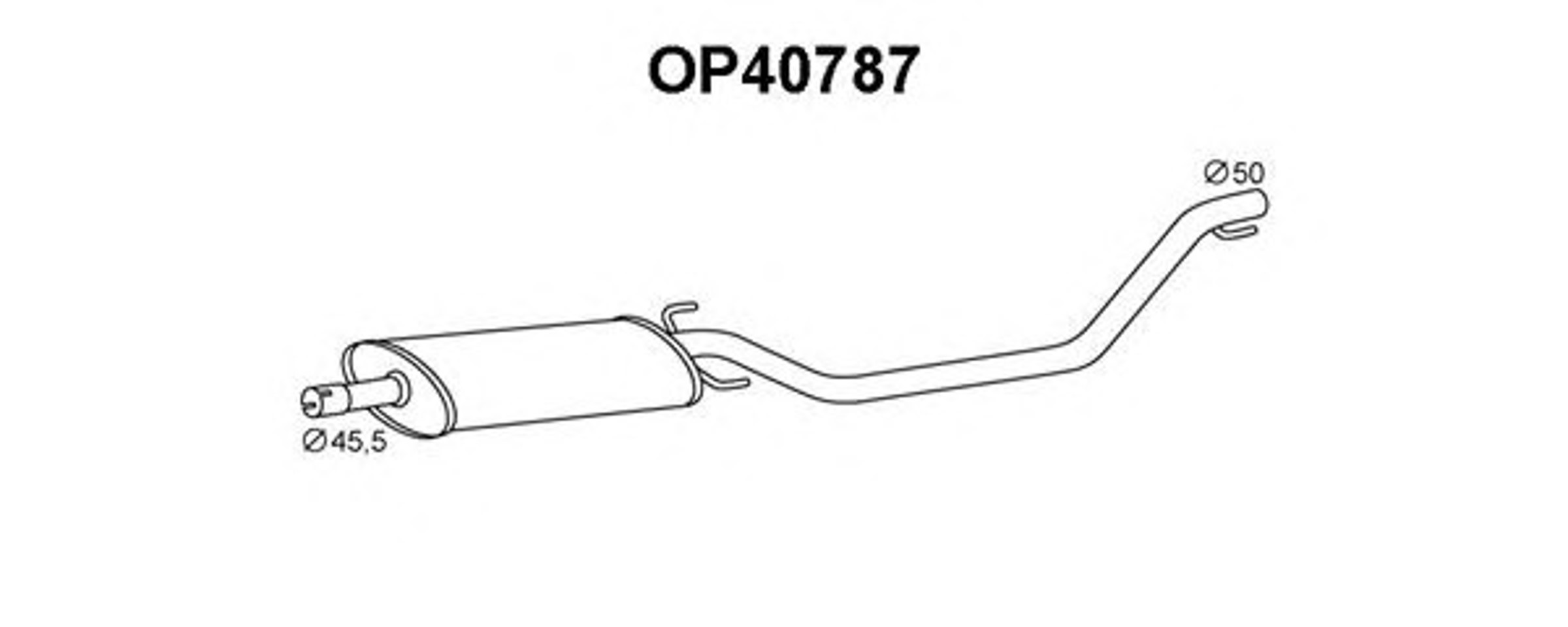 OP40787 VENEPORTE Предглушитель выхлопных газов