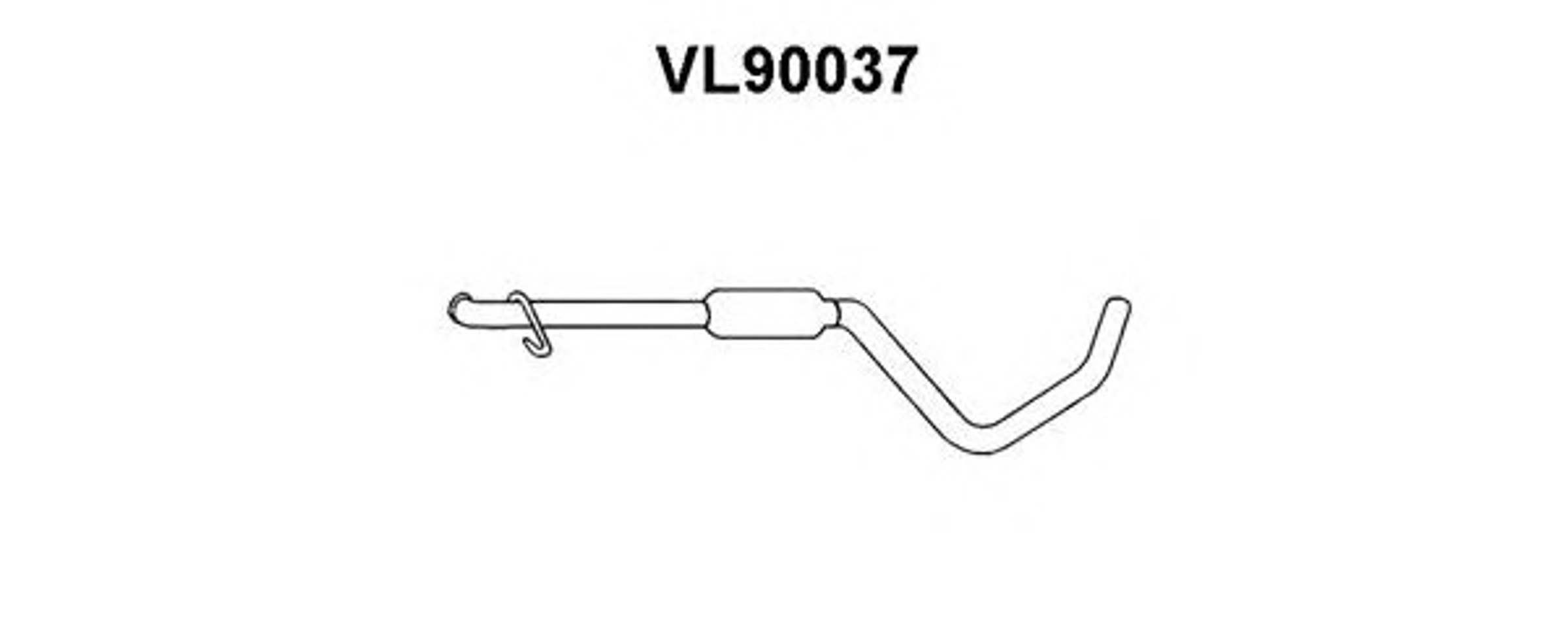 Средний глушитель выхлопных газов VENEPORTE VL90037