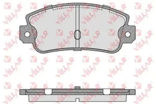 Колодки тормозные дисковые VILLAR 626.0106