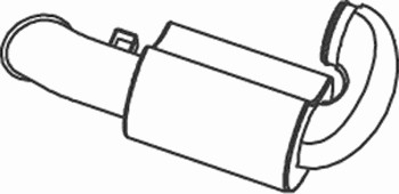 Глушитель выхлопных газов конечный DINEX 81731