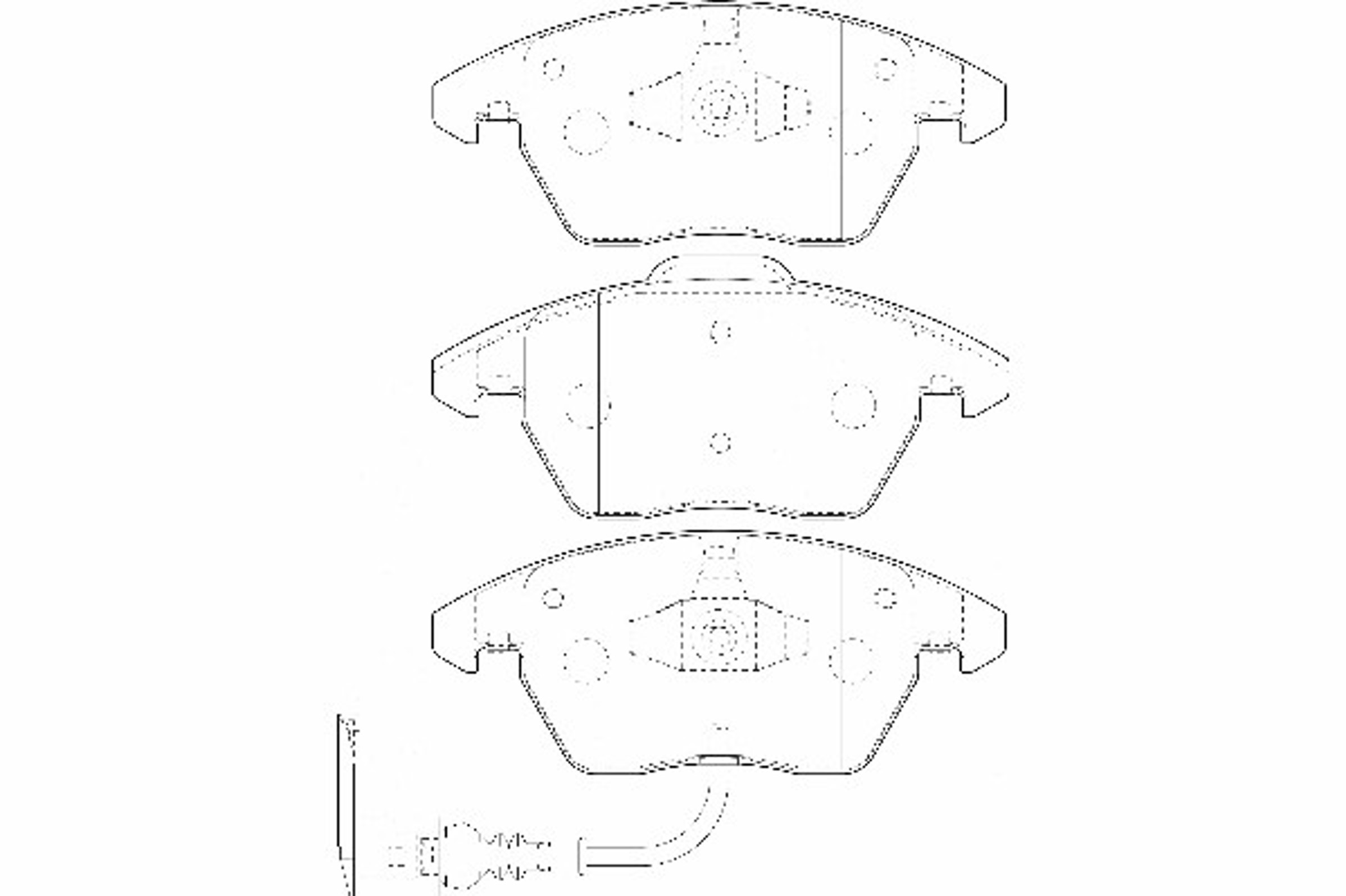 Комплект тормозных колодок дисковый тормоз WAGNER WBP23587A