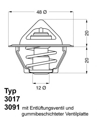 3017.92D50 WAHLER Термостат