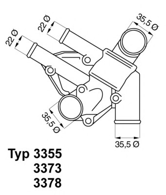 Термостат WAHLER 3355.80D