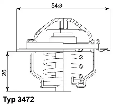 Термостат WAHLER 3472.87D