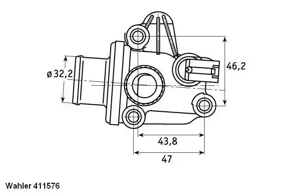 Термостат WAHLER 411576.87D