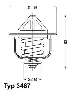 3467.85D WAHLER Термостат