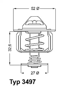 Термостат WAHLER 3497.88D