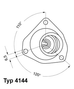 Термостат WAHLER 4144.82D