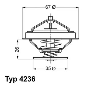 Термостат WAHLER 4236.88D