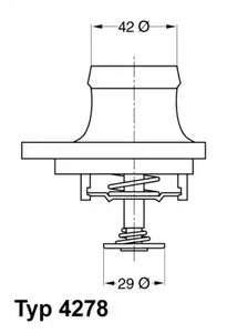 Термостат WAHLER 4278.80D