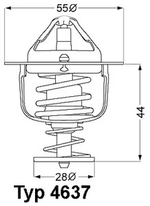 Термостат WAHLER 4637.82D