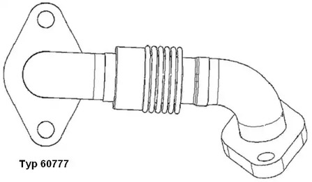 Трубка EGR WAHLER 60777D