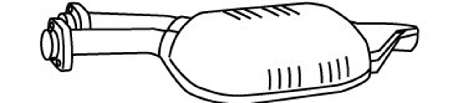 Средний глушитель выхлопных газов WALKER PRODUCTS 18793