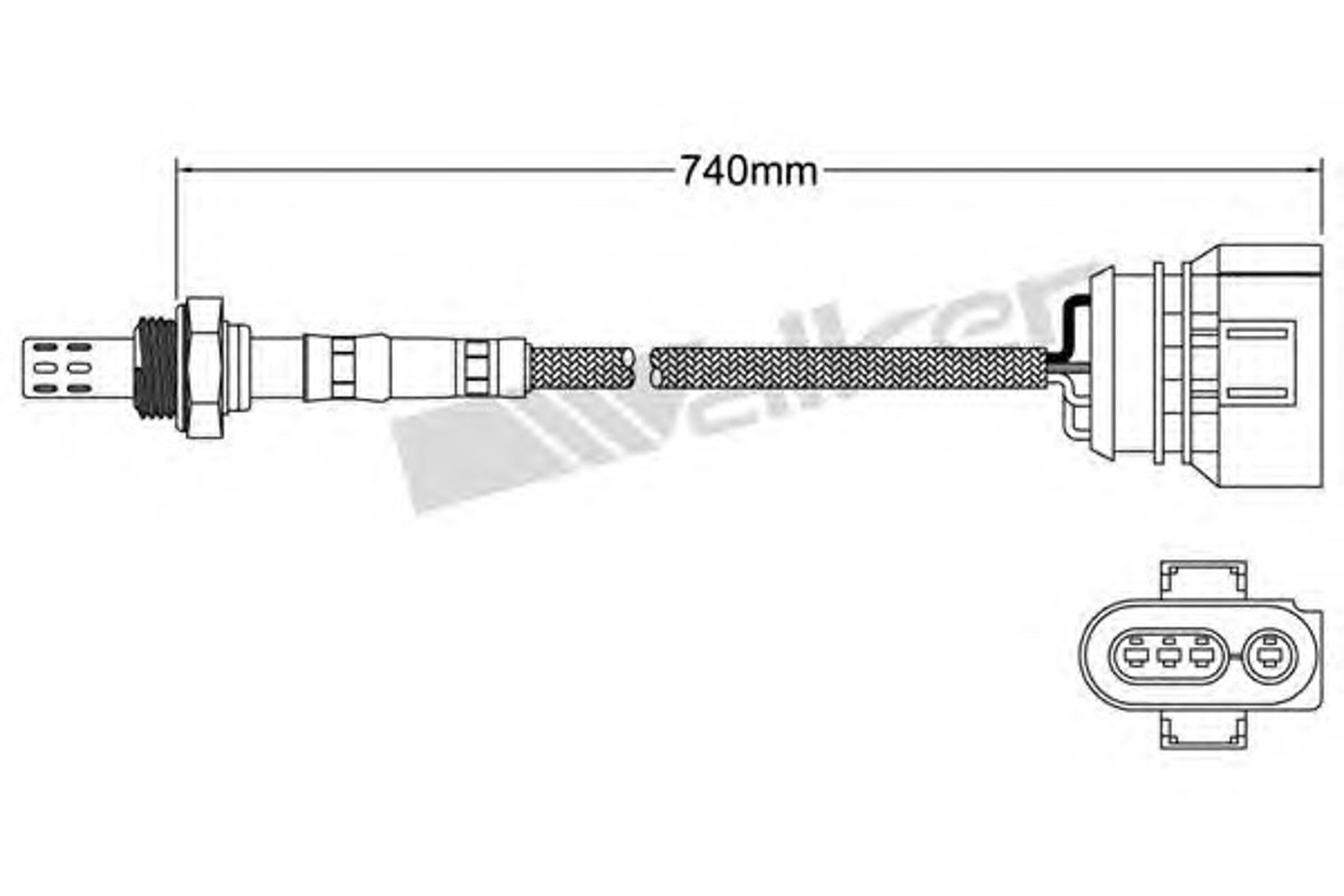 Лямбда-зонд WALKER PRODUCTS 250-24147