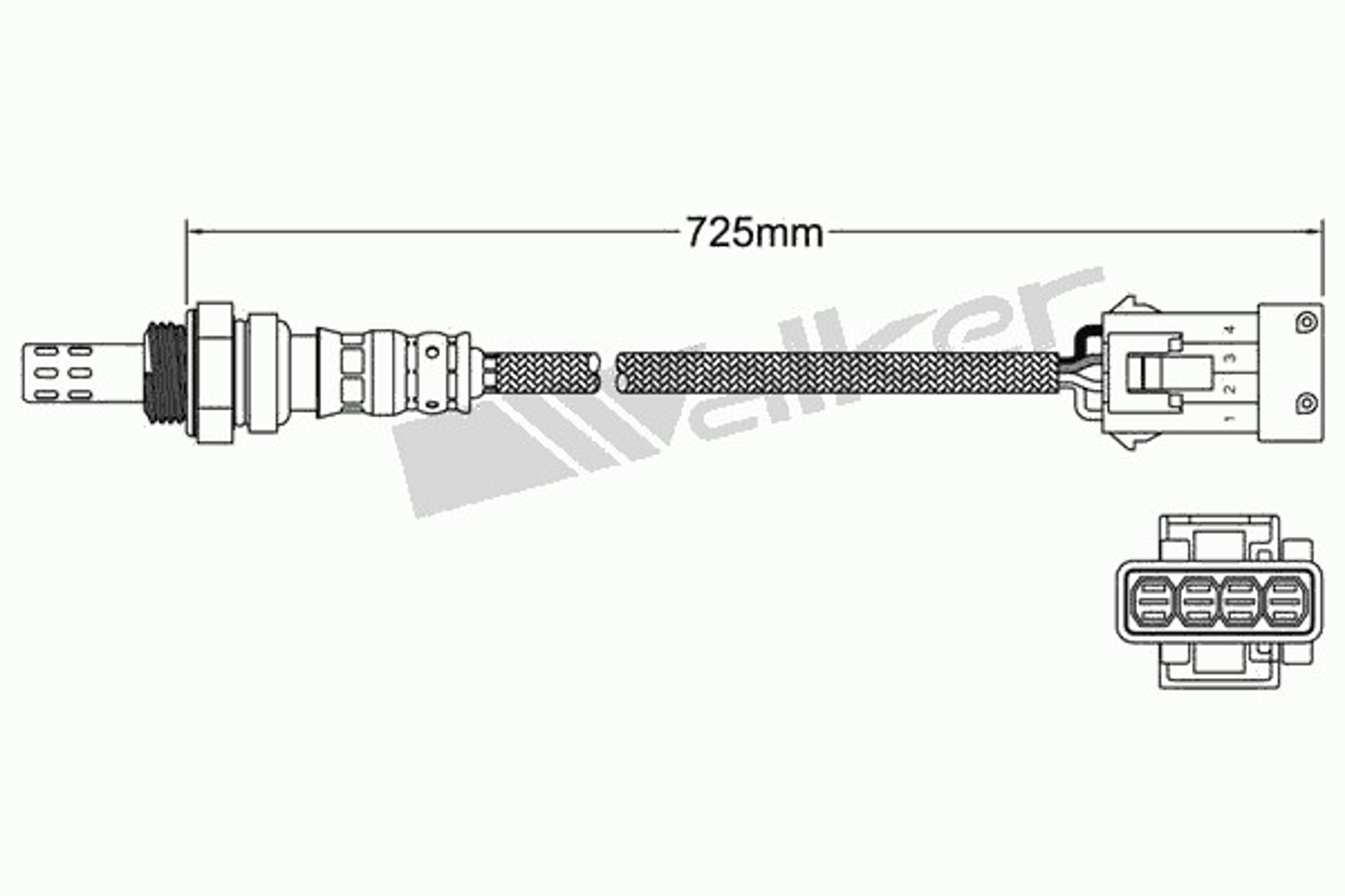 Лямбда-зонд WALKER PRODUCTS 250-24842
